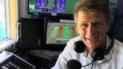 Andrew Castle in action