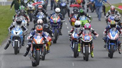 Action from the Tandragee 100