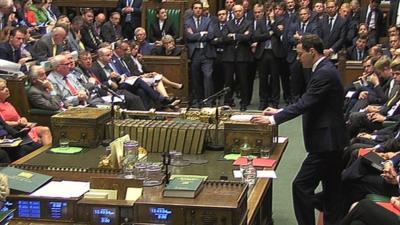 George Osborne in the House of Commons