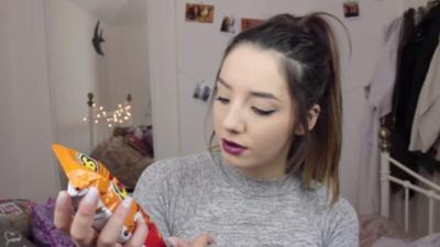 Reaction videos in which people try unusual foods can be very popular