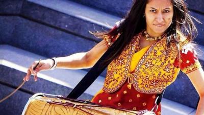 British dhol dum player Prav Kaur