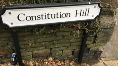 Constitution Hill sign