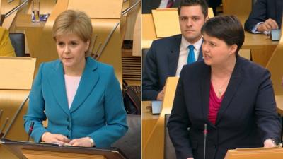 Nicola Sturgeon and Ruth Davidson