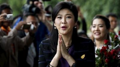 Ousted former Thai Prime Minister Yingluck Shinawatra