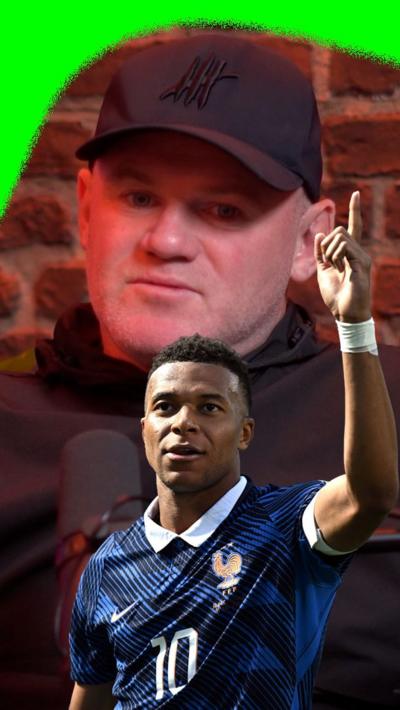 Wayne Rooney and Kylian Mbappe