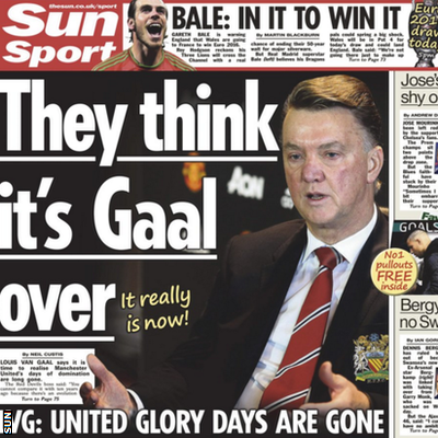 The Sun back page