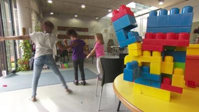 Children playing at childcare centre