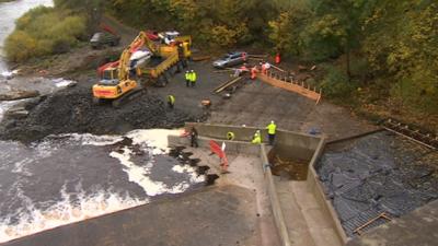 Fish pass at Hexham