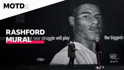 Marcus Rashford's mural in Manchester