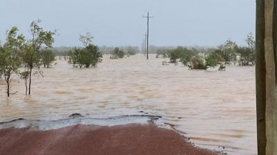 Flooded road