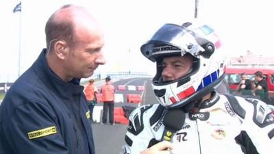 BBC Sport NI's Stephen Watson speaks to Spanish motorbike rider Antonio Maeso