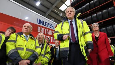 Boris Johnson on the campaign trail