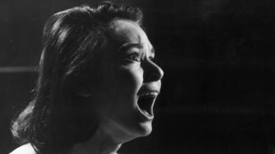 American actress Susan Strasberg stars in the Hammer thriller Taste of Fear