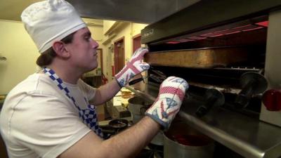 Man working in bakery