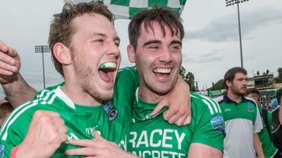 Fermanagh's Declan McCusker and Barry Mulrone