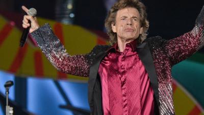 Mick Jagger performs during a concert at Ciudad Deportiva in Havana, Cuba, on 25 March 2016.