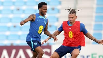 Raheem Sterling and Kalvin Phillips