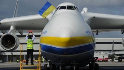 World's largest aircraft is positioned at Perth Airport