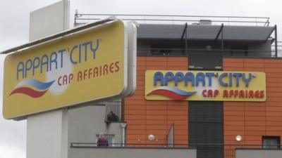 A view shows the Appart'City hotel in Alfortville