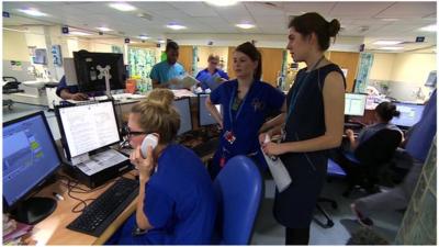 Staff at the QMC