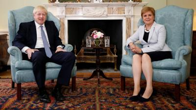 Boris Johnson and Nicola Sturgeon