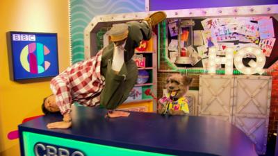 Mannequin challenge at CBBC