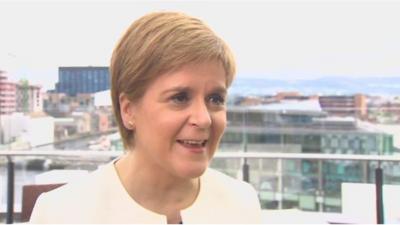 Nicola Sturgeon's party finished first in the EU elections in Scotland