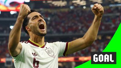 Mikel Merino celebrates