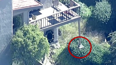 house destroyed by landslide