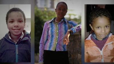 Sian Blake and her sons