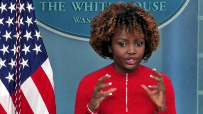 White House press secretary Karine Jean-Pierre