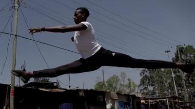 Joel Kioko has gone from growing up in a slum in Kenya's capital to being trained in a US ballet school.