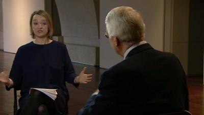 Laura Kuenssberg and Sir John Major