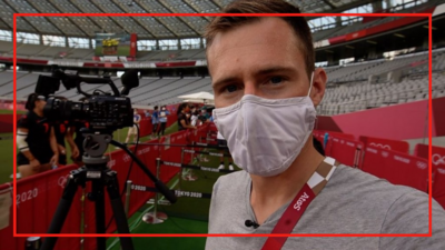 Tom Brown reporting at the Tokyo Olympics