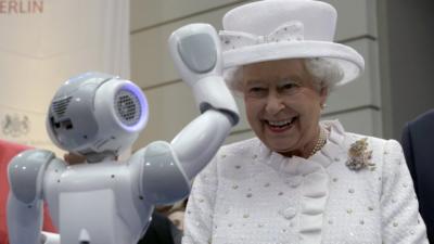 Queen meets a robot