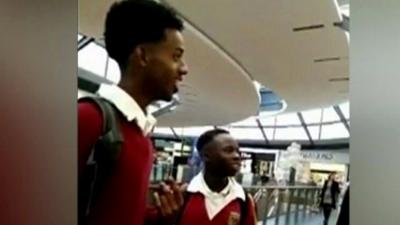 Video of boys being asked to leave Apple store in Melbourne