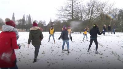 Snowball fight