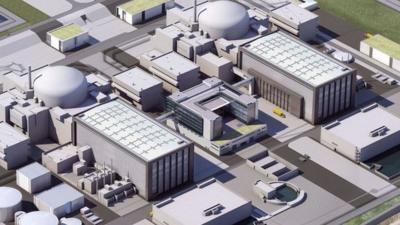 An artist's impression of proposals for Hinkley Point C