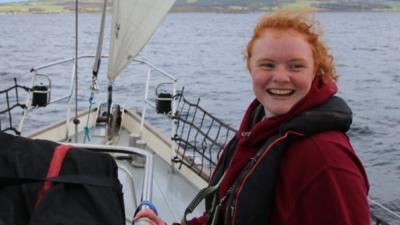 Chloe, who has profound deafness, got her first taste of sailing less than a year ago.