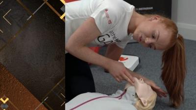 Anna Pim performing CPR