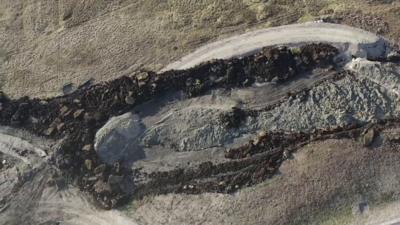 Shetland Viking Wind Farm landslide