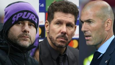 Mauricio Pochettino, Diego Simeone and Zinedine Zidane