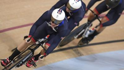 Team GB break Olympic record and take gold in men's team sprint