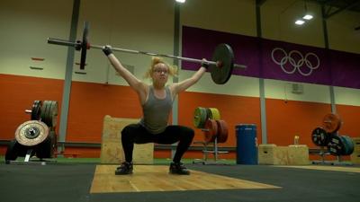 Welsh weightlifter Catrin Jones