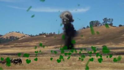 US Army video shows shamrocks being fired