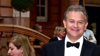 Hugh Bonneville and his wife Lulu Williams attend a BAFTA tribute evening for Downton Abbey