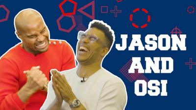 Osi Umenyiora and Jason Bell