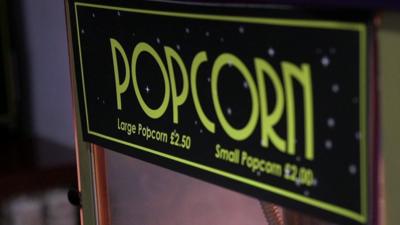 Popcorn sign