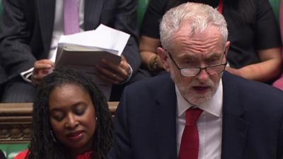 Jeremy Corbyn at PMQs