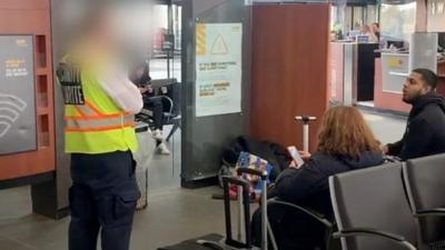 Security person in Ottawa station